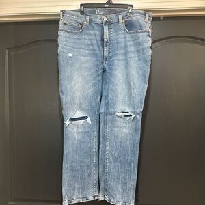 Stylish Light Blue Ripped Denim Jeans